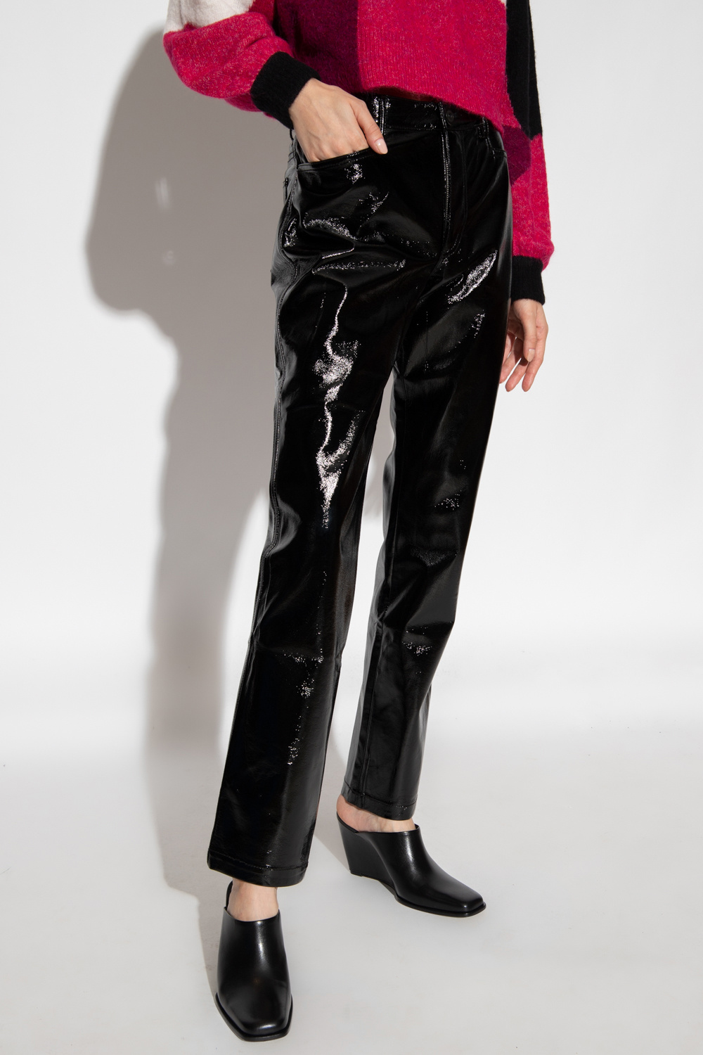 Proenza Schouler White Label Varnished Varley trousers