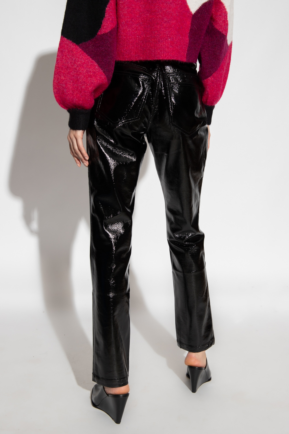 Proenza Schouler White Label Varnished Varley trousers