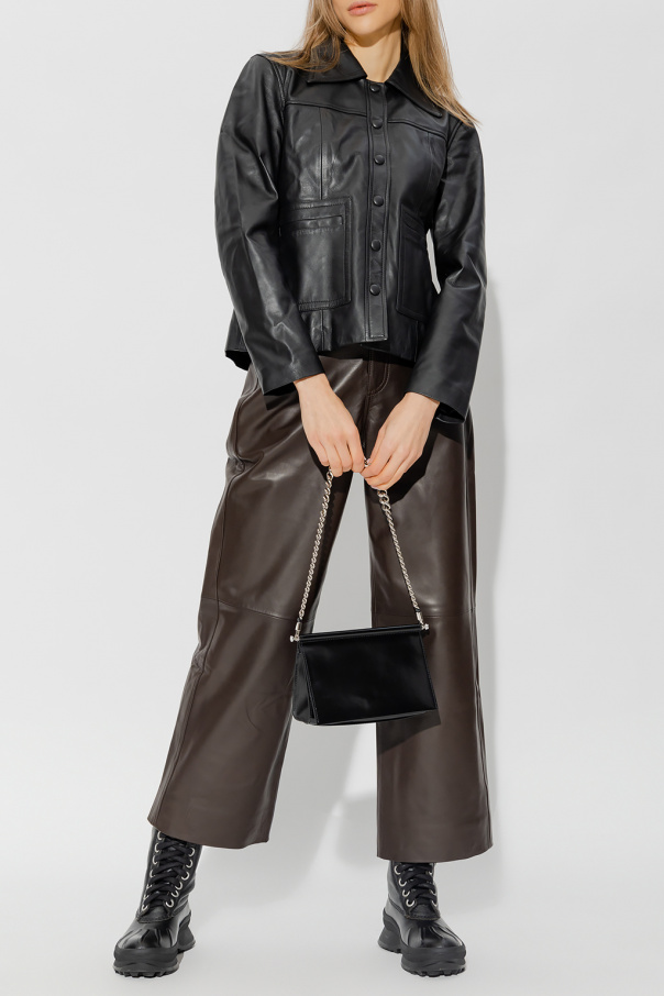 Proenza Schouler White Label Leather med trousers