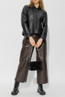 Proenza Schouler White Label BROWN Leather trousers