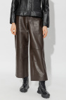 Proenza Schouler White Label BROWN Leather trousers