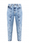 Iro BLUE High-waisted jeans