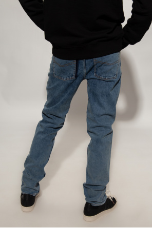 Reclaimed Vintage Inspired Plus Svarta leggings med logga ‘Steeve’ jeans