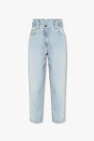 Iro BLUE High-waisted jeans