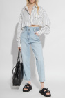 Iro BLUE High-waisted jeans
