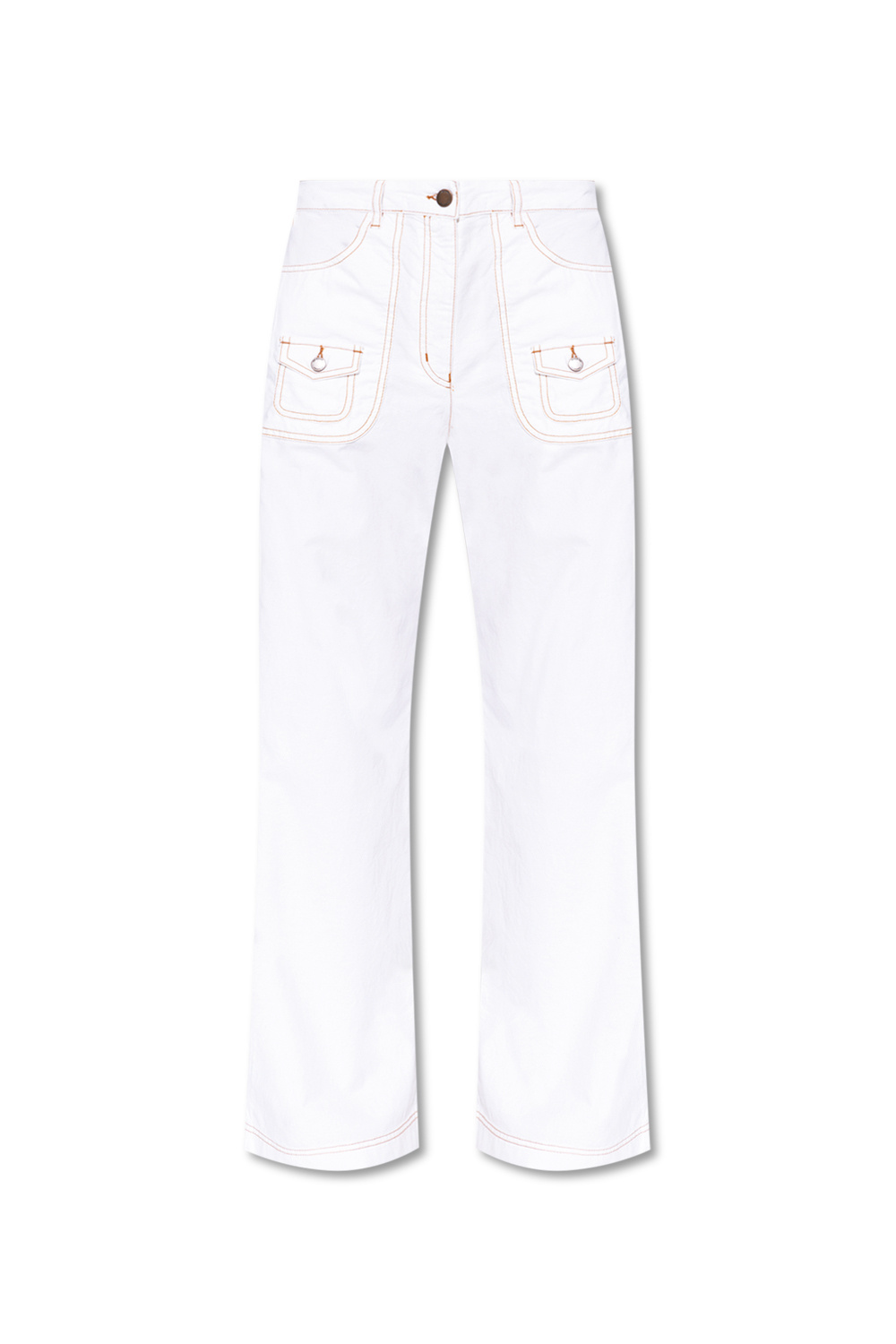 Love Moschino belted trousers with logo