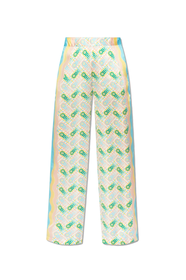 Casablanca Silk slim-cut trousers