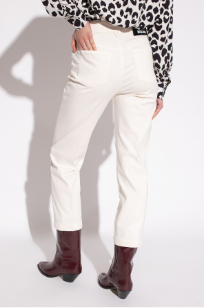 Love Moschino trousers Fechamento with logo