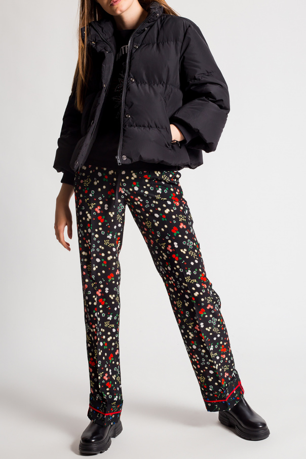 Red Valentino Floral-printed trousers