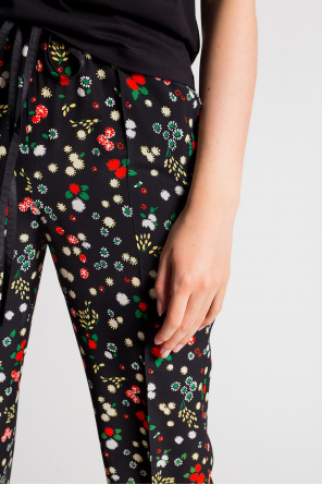 Red Valentino Floral-printed trousers