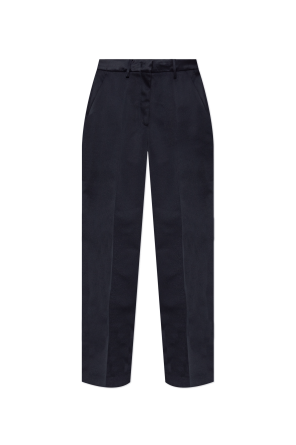 Creased trousers