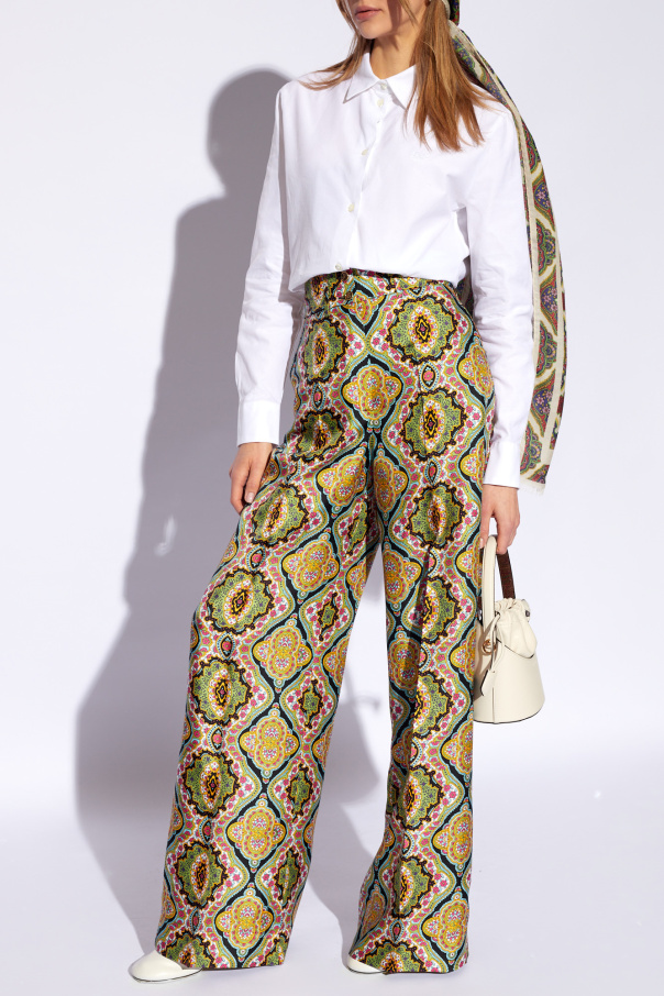 Etro Spodnie z nadrukiem ‘paisley’