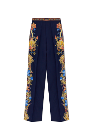 Silk pleated trousers od Etro