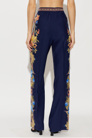 Etro Seidenhose mit Bügelfalte