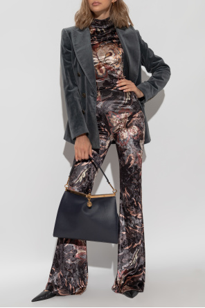 Velvet pants with flared legs od Etro