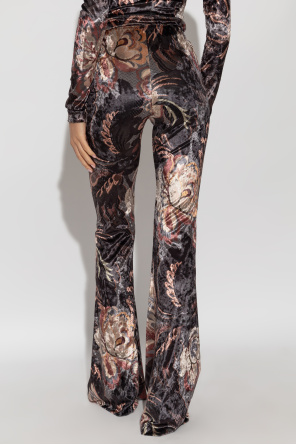 Etro Velvet pants with flared legs