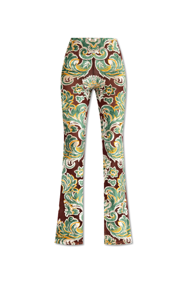 Etro Spodnie z rozszerzanymi nogawkami