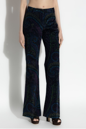 Etro Corduroy trousers with flared legs