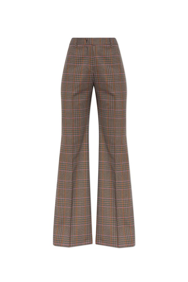 Plaid pattern trousers od Etro