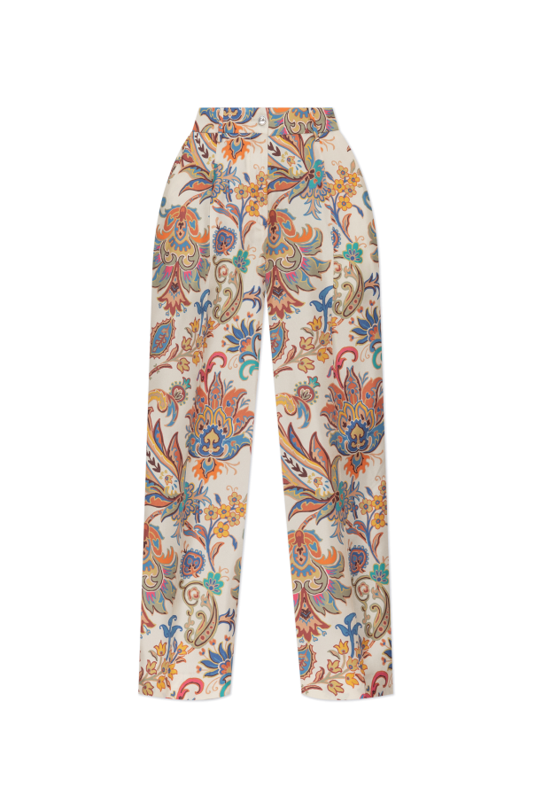 Silk crease-front trousers od Etro