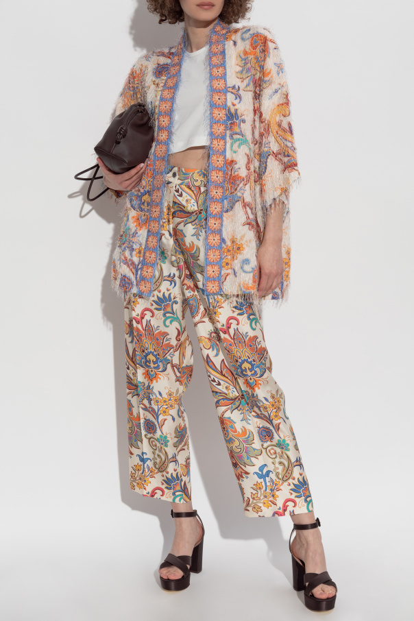 Etro Seidenhose mit Bügelfalte