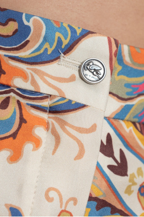 Etro Seidenhose mit Bügelfalte