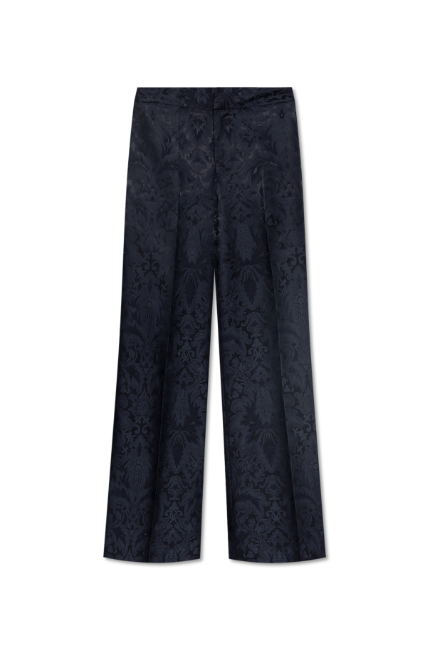 Trousers with silk trim od Etro
