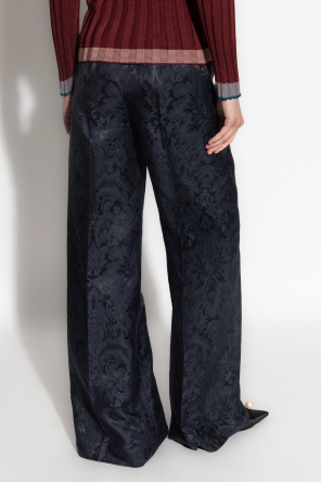 Etro Trousers with silk trim