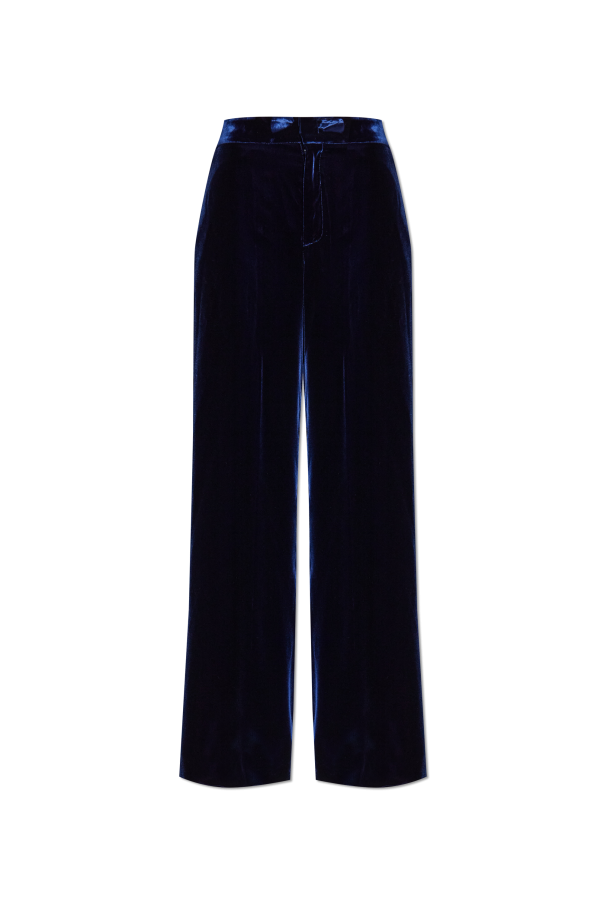 Velvet wide-leg trousers od Etro