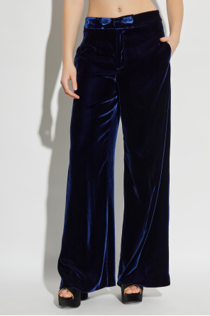 Etro Velvet wide-leg trousers