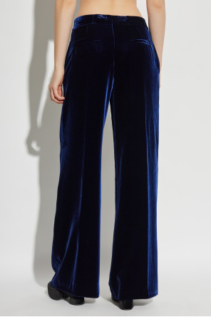 Etro Velvet wide-leg trousers
