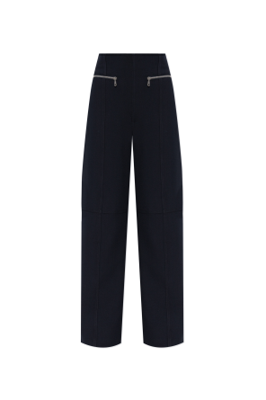 High-waisted trousers