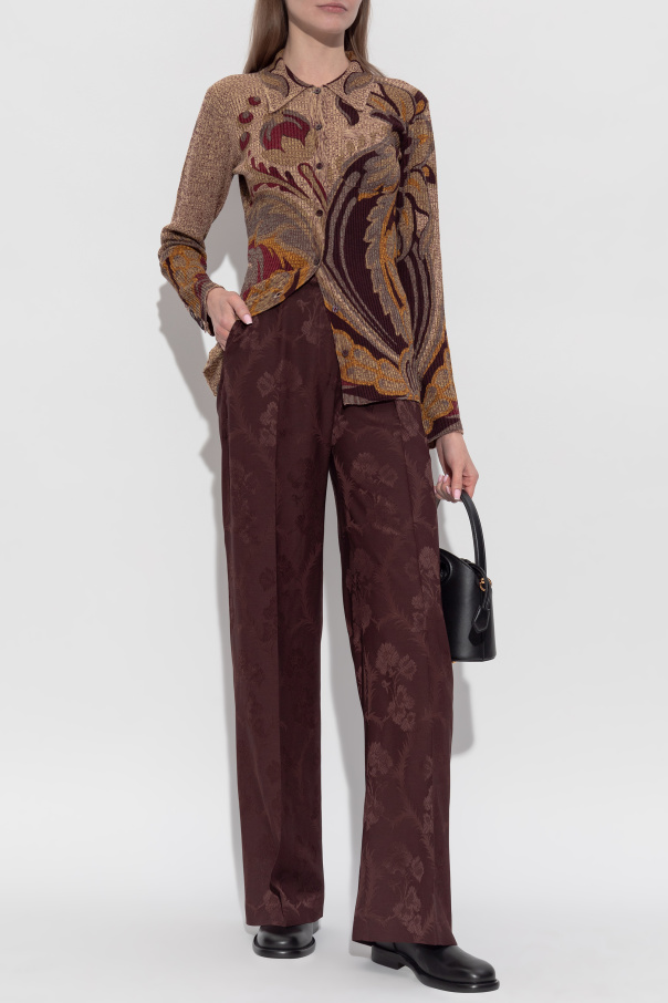 Etro Trousers with wool trim