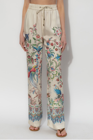 Etro Satynowe spodnie