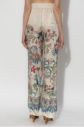 Etro Satynowe spodnie
