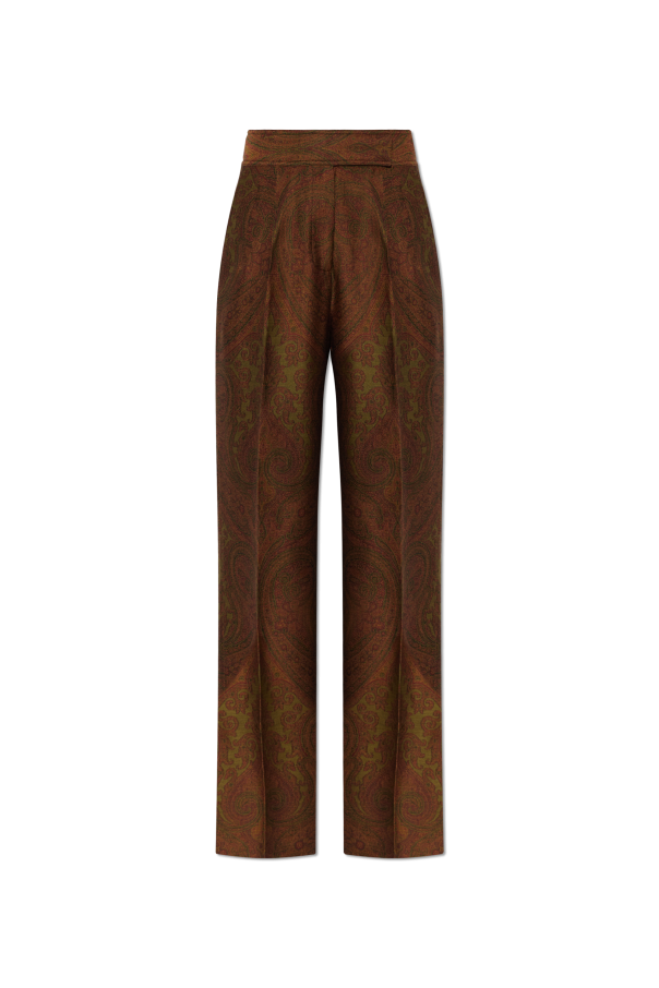 Patterned crease trousers od Etro