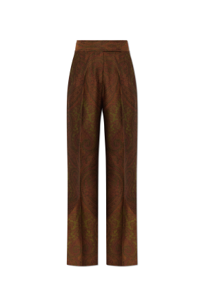 Pantalones de pinza estampados