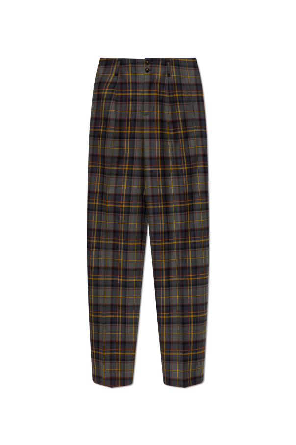 Wool pleated trousers od Etro