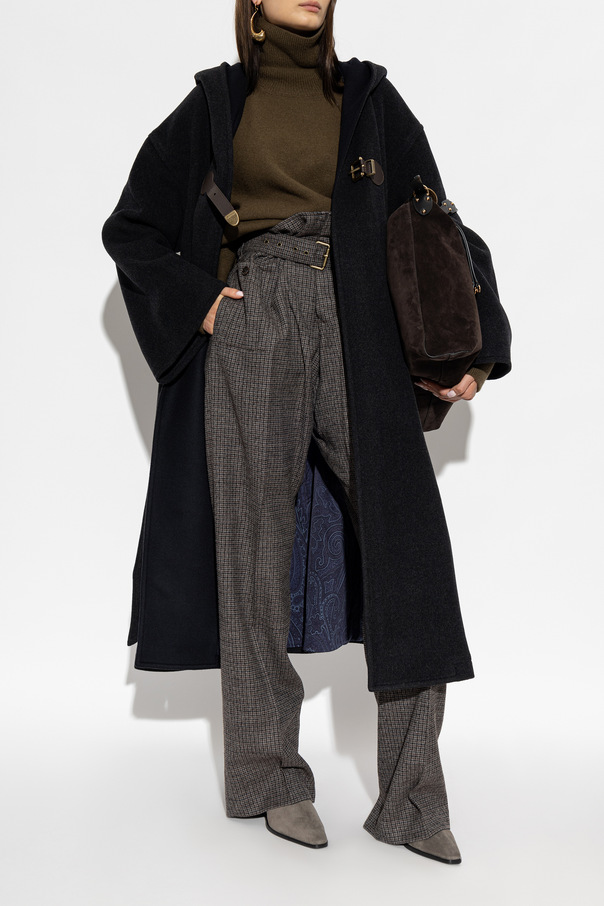 Etro Wool pleated trousers
