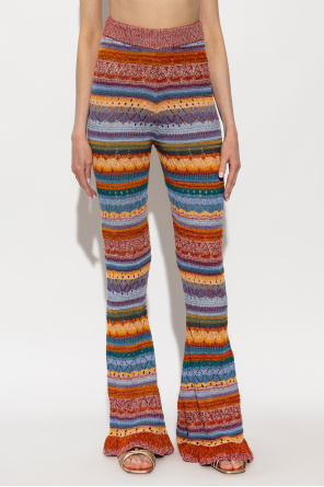 Etro Flared leg trousers
