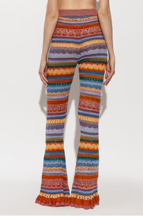 Etro Flared leg trousers