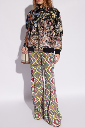 Trousers with decorative print od Etro
