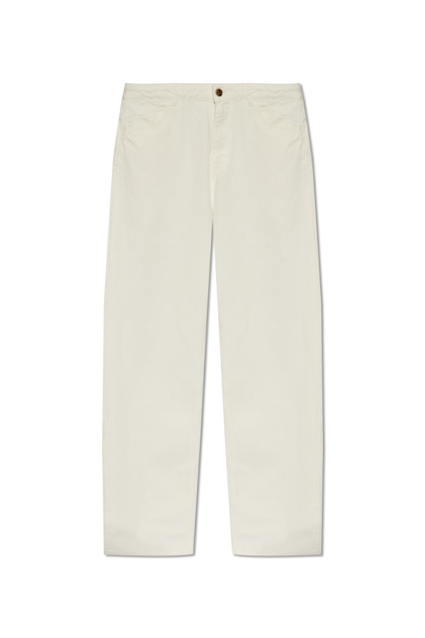 Etro Trousers with herringbone pattern