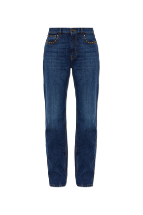 Straight-leg jeans