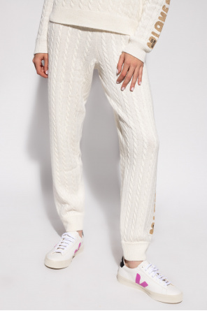 Love Moschino Cable-knit ind trousers