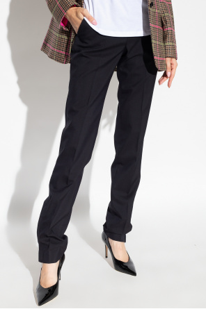 Zadig & Voltaire ‘Prune’ wool pleat-front trousers