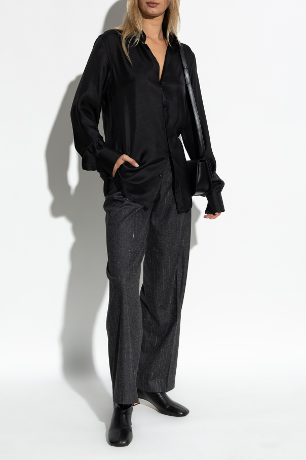 Zadig & Voltaire Creased trousers with lurex thread