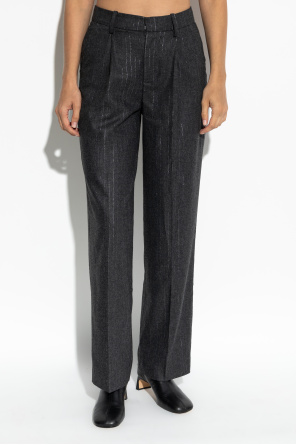 Zadig & Voltaire Creased trousers with lurex thread