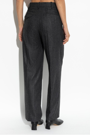 Zadig & Voltaire Creased trousers with lurex thread