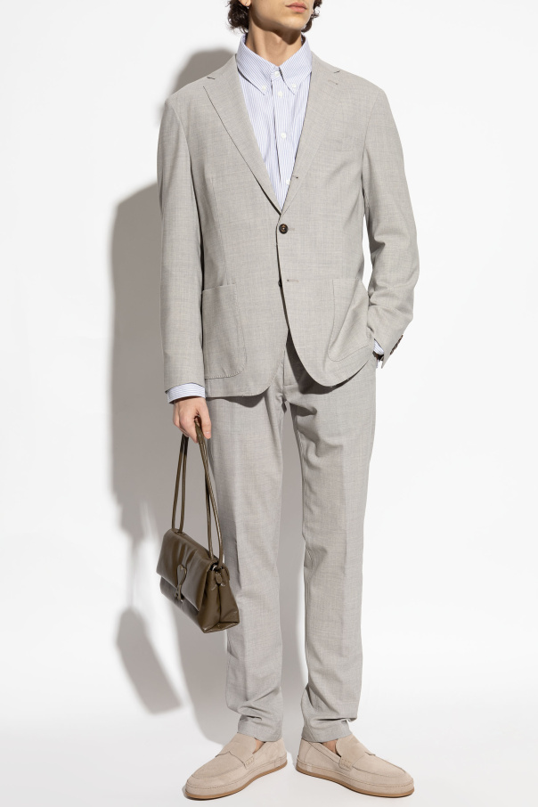 Eleventy Wool trousers with tapered legs